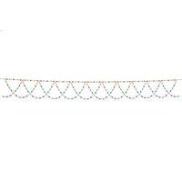Christmas Wave-Shaped Solar String Lamps with 8 Lighting Modes