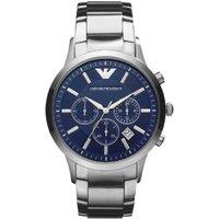 Emporio Armani AR2448 Men's Chronograph Quartz Watch, 43mm Stainless Steel, Water-Resistant Luxury Style