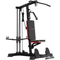 Multi-Function LAT Pulldown & Cable Row Machine with Optional Weight Plates