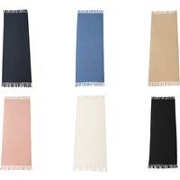 Unisex Black Twill Cashmere-Blend Scarf - Available in 6 Colours