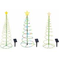 Solar Powered Christmas Tree LED Lights - 4 Size Options
