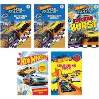 Hot Wheels Stationery Bundle with Colouring Books & Over 1000 Stickers!