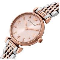 Emporio Armani AR11223 Gianni T-Bar Ladies Quartz Watch - Stainless Steel, Water-Resistant, 28mm Luxury Dress Style