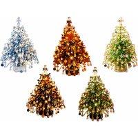 DIY Christmas Tree Bead Decoration Set - 5 Seasonal Options