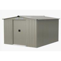 10ft x 8ft Large Metal Garden Tool Shed with Apex Roof