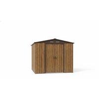 8Ft x 8Ft Metal Garden Storage Shed with Sliding Door & Apex Roof