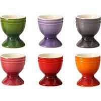 Stoneware Rainbow Egg Cups - 6 Colours