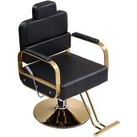 Height-Adjustable Ergonomic Reclining Salon Chair with 360 Swivel