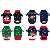 Christmas-Themed Pet Knit Sweater - 4 Sizes & Multiple Designs