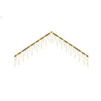 4m Christmas Glowing Eaves String Lights - Solar or USB