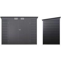 Outdoor Galvanized Steel Storage Shed with Dual Doors