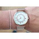 Jessica Rose Crystal Watch & Bracelet Summer Set - Silver
