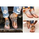 Women'S Roman Sandals - Leopard, Zebra, Snake Print, Black & More!