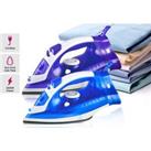 2600W Cordless And Corded Steam Iron - Purple Or Blue