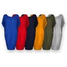 Women'S Oversized Slouch Top - 3 Sizes & 9 Colours! - Red