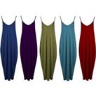Strappy Draped Jersey Maxi Dress - 5 Uk Sizes & 12 Colours - Purple