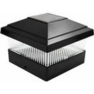 Solar Powered Deck Light - Transparent Or Fogged! - Black