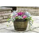 Whiskey Barrel Style Planters - Set Of 2 Or 5!