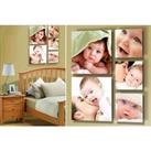 Set Of 5 Square Photo Canvases