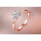 Crystal Ring in Rose Gold - 3 Sizes!