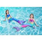 3-Piece Kids' Mermaid Tail Swimsuit - 5 Sizes & 2 Colours! - Blue