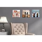 3 Personalised Square Photo Canvas Prints - 10" X 10"