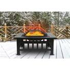3-In-1 Large Square Fire Pit