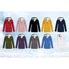 Waterproof Hooded Jacket - 10 Colours & Sizes 10-18! - Black