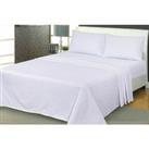 100% Brushed Cotton Flannelette Fitted Sheet - Pillow Case Option - Blue