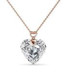 Gorgeous Crystal Heart Necklace - 2 Colours! - Silver