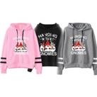 Women'S 'Hangin' With My Gnomies' Christmas Hooded Jumper - 6 Colours! - Black
