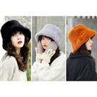Fluffy Winter Bucket Hat - 5 Colours! - Black