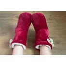 Ladies Slipper Boots - 2 Sizes & 3 Colours! - Black