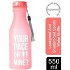 Aquarius Sports Water Bottle, 550Ml Pink