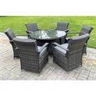 2, 4 Or 6 Rattan Chairs & Table Furniture Set - Round Or Rectangular Table