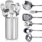 6Pc Stainless Steel Cooking Utensil Set