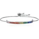 Rainbow Bracelet - Silver