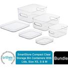 Orthex Compact Clear Containers With Lid