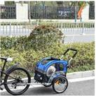 Pawhut Dog Bike Trailer Pet Stroller - Blue