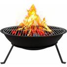 Round 2-In-1 Fire Pit & Bbq Grill