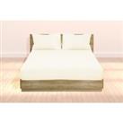 Polycotton Extra Deep Fitted Sheet & Optional Pillowcase - Beige