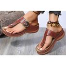 Women'S Flip Flop Bunion Sandals - 5 Uk Sizes & Colours! - Brown