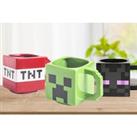 Minecraft Inspired Building Mugs - Black, Green Or Red!