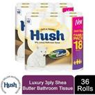 Hush Bathroom Sea Butter Tissue 36 Or 72 Rolls