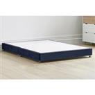 Heat Avoiding Low Blue Bed Base With Chrome Glides - 5 Sizes!