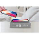 Multi-function Desktop Alarm Clock with Wireless Charger