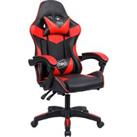 Gaming Swivel Office Chair W/ Headrest - 6 Colours - Grey