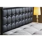 Faux Leather Cubed Headboard - 5 Sizes & 9 Colours - Silver