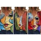 Women'S Casual Abstract Shirt - 8 Sizes & 3 Colours! - Red
