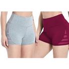 High Waisted Booty Shorts - 5 Sizes & 6 Colours! - Black